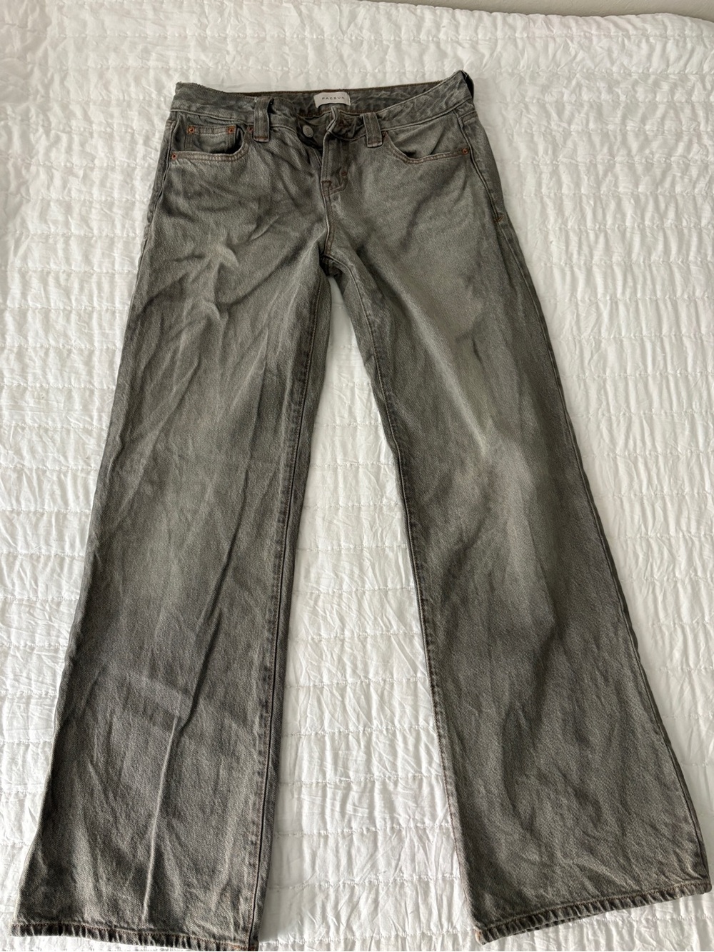PacSun Women’s Gray Charlie Baggy Bootcut Jeans